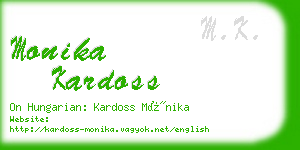 monika kardoss business card